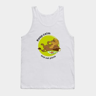 Keep calm and eat pizza Tank Top